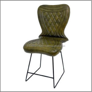 Silla de comedor moderna con respaldo alto, cómoda estructura metálica de terciopelo de cuero PU para el hogar, oficina, hogar, Bar, apartamento, escuela, Villa, uso - Product Image 1