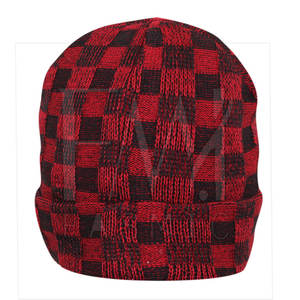 Venta al por mayor clásico cálido invierno algodón/poliéster Vintage Jacquard transpirable impermeable logotipo personalizado puños gorros personalizar - Product Image 2
