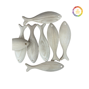 Décor de poisson en bois, élégant, bien fait et abordable, idéal pour améliorer l'ambiance de votre maison ou de votre bureau - Product Image 1