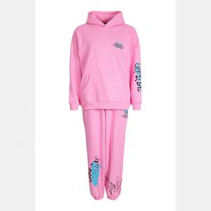 Drop Shoulder Cotton Polyester Oversized Long Sleeve 2 Piece Set pour Femme Tracksuit Winter New Fashion Woman - Product Image 5