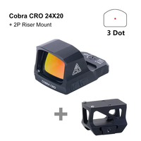 Red Win Red Dot Scope Shake Awake 8 Level Red Illumination 2P Footprint Cobra CRO 24x20 Red Dot Scope