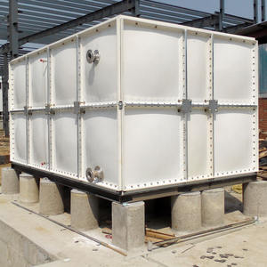 Station d'épuration des eaux usées et de production de biogaz SMC GRP à trois chambres, grand réservoir d'eau en plastique moulé FRP de 50 000 L - Product Image 1