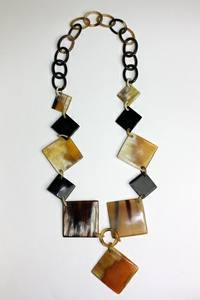 Handmade Custom made Elegant Horn & Resin Necklace Nature-Inspired Jewelry with Artistic Flair. Ideal for <b>gifting</b> and parties - Product Image 3