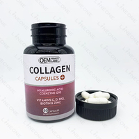 Capsules de collagène OEM ODM pour cheveux, peau et ongles, blanchiment et éclaircissement de la peau, fermeté de la peau