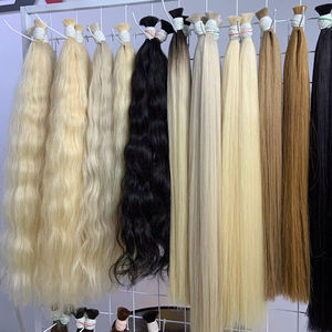 Extensions de cheveux en vrac au prix de gros Cheveux humains vierges vietnamiens Double noyés 100 grammes Toutes les couleurs 30 pouces - Product Image 1