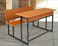 Vente chaude Mobilier Scolaire Banc En Bois École Table Salle De Classe Bureau et Chaise pour Collège Utilisé