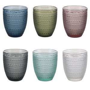 Set di 6 Bicchieri d'Acqua in Vetro da 325ml Galileo Mark, Fatti a Mano a Roma, Design Romano Elegante, Lavabili in Lavastoviglie, Adatti al Microonde, Perfetti per Feste - Product Image 1