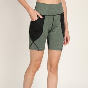 Pantalones cortos de verano para mujer de talla grande | Pantalones cortos casuales de cintura alta elásticos cómodos con bolsillos | Algodón, poliéster - Product Image 3