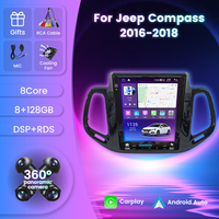 MEKEDE TS-Reproductor de audio para coche, Radio con Android, WIFI, 4G, DVR, DSP, TMPS, para Jeep Compass 2016-2018