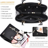 Bolsos de mano informales de cuero PU para mujer de dos tamaños, bolsos de hombro estampados, monederos colgantes de moda para mujer