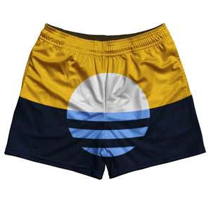 2025กางเกงขาสั้นสำหรับฝึกซ้อมรักบี้ลีกกันน้ำระบายอากาศได้ดีผ้าถักต่ำแบบลำลองออกแบบได้ตามต้องการ - Product Image 1