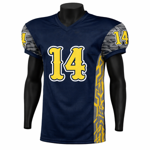 Jersey de Fútbol Americano Sublimado Personalizado, Uniforme de Equipo de Poliéster Transpirable para Jóvenes y Adultos - Product Image 1