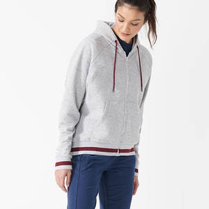 Best High Quality Ladies Pullover Hoodie Customized Thermal Casual <b>Top</b> for Winter Knitted Front Logo Hooded <b>Women's</b> <b>Top</b> - Product Image 6