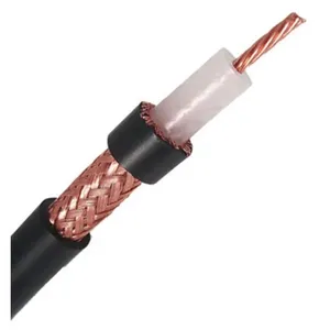 Câble coaxial en cuivre nu noir RG214 50ohm pour la communication et la mise en réseau - Product Image 2