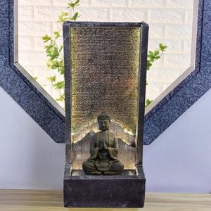 Fuente de Pared con Cascada Personalizada de Granito Natural para Exterior con Elemento de Mármol - Product Image 5