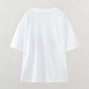 Camisetas de Moda de Manga Corta al por Mayor de Alta Calidad para Mujer, Camisetas Unisex con Cuello Redondo para Mujer - Product Image 2