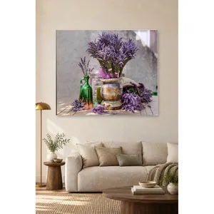 Bouquet de lavande Fida dans un pot, impression sur toile Still Life - Product Image 1