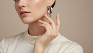 Pendientes de Oro de 14K con Diamantes Naturales Engastados para Mujer - Product Image 6