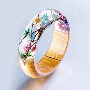 SOUVENT exagéré éblouissant multicolore résine acrylique Bracelet large irrégulier carré mode Bracelet - Product Image 2