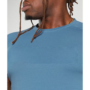 T-shirt de gymnastique d'été pour hommes de haute qualité T-shirt de gymnastique pour hommes avec impression personnalisée Slim Fit Muscle Design tricoté en coton nouveau et élégant - Product Image 5