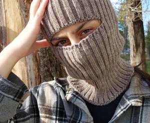 Balaclavas tricotées confortables et chaudes, pliables en bonnets à revers pour adultes, avec logo personnalisé, chapeau d'hiver, fabricant de chapeaux OEM ODM - Product Image 3