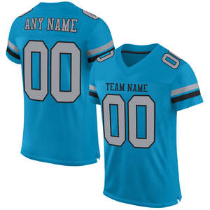 Dernier modèle Maillot de football américain personnalisé pour adulte-Respirant à manches courtes évacuant l'humidité Unisexe de haute qualité - Product Image 6