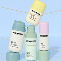 Crème anti-âge au design ovale spécial, flacon pompe à vide 50 ml 100 ml