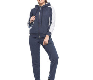 Nouveau dernier Design femmes de haute qualité 100% coton mode survêtement à manches longues deux pièces avec techniques imprimées pour l'hiver - Product Image 2