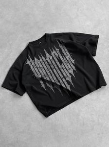 Camisetas Extra Grandes Retro 100% Algodón para Hombre, Impresión de Alta Calidad, Logotipo Personalizado, Ajuste Holgado, Estilo Urbano, Diseños Personalizados, Camiseta de Alta Densidad - Product Image 3