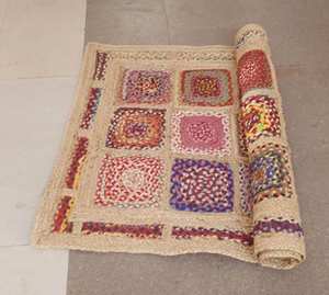 Tapis et moquettes en jute tressé en fourrure Sherpa à forte demande pour tapis de chambre à coucher ensembles de tapis en laine tressée salon - Product Image 5