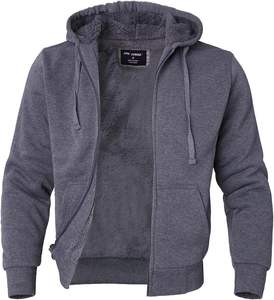 เสื้อมีฮู้ดโอเวอร์ไซส์ผ้าฝ้าย100% สีพื้น - Product Image 4