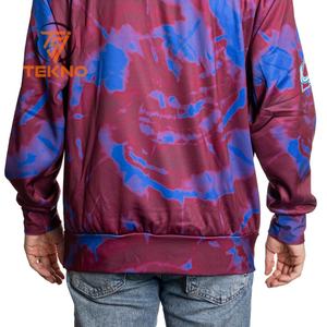 Venta al por mayor personalizado más tamaño pulóver sudaderas con capucha para hombres nuevo último diseño sublimado colorido liso teñido para invierno peso sudaderas con capucha - Product Image 5