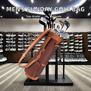 Sunday Club Carry Staff Half Golf Bag Bolsa de viaje resistente al agua Soporte ligero Hecho de cuero Nylon - Product Image 3