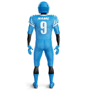 American Football Jersey Uniform Short Sleeve 100% Polyester Anti-Bacterial Unisex Stylish Performance Cut for Sports Matches - Product Image 4