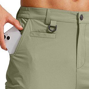 Cómodo pantalón 2025 para hombre, informal con bolsillos, tejido de punto largo, transpirable y patrón sólido, pantalón personalizado teñido liso para hombre - Product Image 2