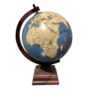 Lujoso globo terráqueo decorativo de metal con eje giratorio y elegante soporte antiguo para mejorar la sala de estudio - Product Image 6