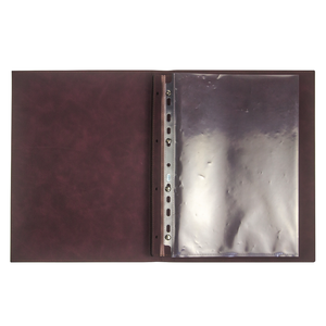 ผ้าคลุมเมนูหนังสำหรับร้านอาหารที่มีสกรูขนาด9x12นิ้วที่ใส่เมนูผู้นำเสนอที่ทันสมัยสำหรับโรงแรมและร้านอาหาร - Product Image 2