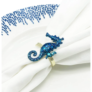 Diseño tallado a mano con servilletero de metal detallado diseñado para recepciones de bodas con mesas de cena formales sofisticadas - Product Image 1