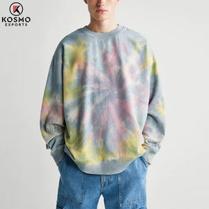 Sudadera Tie Dye para hombre, nuevo diseño, Algodón ligero, transpirable y secado rápido, sudadera de lana de invierno de longitud larga - Product Image 6