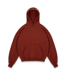 Sweat à capuche tendance double couche épais en coton coupe oversize streetwear avec logo personnalisé impression numérique respirant vente en gros OEM - Product Image 6