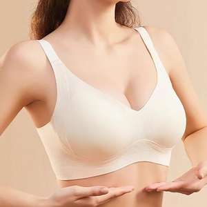 Sujetador sin Costuras Sexy para Mujer, Sujetador Push-Up Inalámbrico con Escote Profundo en V, Suave y Cómodo para Uso Diario, para Pecho Grande - Product Image 2