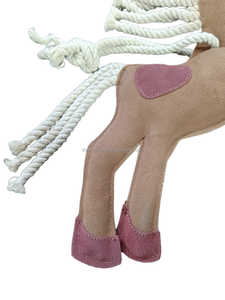 ของเล่นเคี้ยวหนังกลับม้าทำจากหนังนิ่มม้าม้าม้าของเล่นสำหรับกัดแทะม้าม้าทำจากวัสดุที่ใช้ใน40cms - Product Image 4