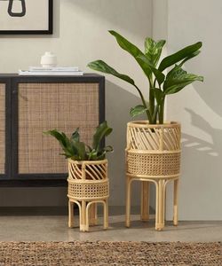 Cesta de maceta de ratán ecológica caliente, macetas de árboles tejidas a mano, cesta de flores hecha en Vietnam por King Craft Viet FBA Amazon - Product Image 4