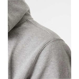 <b>Mens</b> 100% Cotton Gray Zip-Up <b>Hoodie</b> Solid Color Fleece Sweatshirt Front Pocket Regular Fit Casual Winter Wear OEM Service - Product Image 6