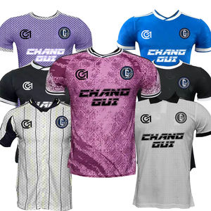 Camiseta de Fútbol 100% Poliéster, Gran Venta, Versión Europea Tailandesa, Ropa Deportiva de Fútbol - Product Image 1