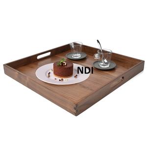 Conception faite à la main pour la vaisselle traiteur utilisé chocolat servant noyer finition fruits secs plateau de service - Product Image 1