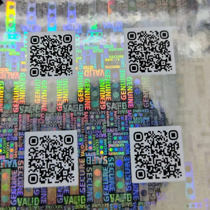 Etiqueta Adhesiva de Papel Plateado con Código QR Holográfico de Última Generación para Etiquetas de Embalaje - Product Image 1