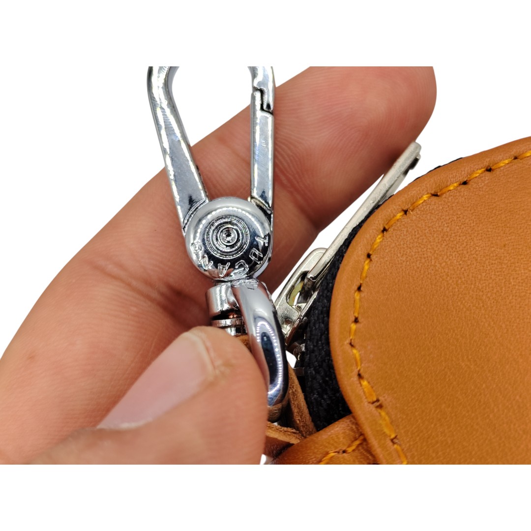 Premium Designer Universal Car Key Bag Case - Genuine Leather Custom Logo Holder