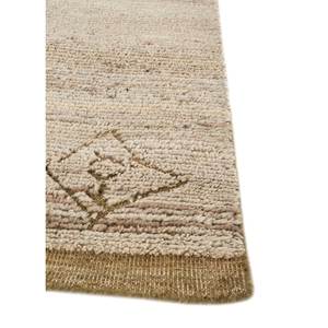 Alfombra Afgana Tejida a Mano en Beige y Marrón, 9x12, Rectangular, con Patrón Geométrico, para Sala de Estar o Pasillo - Re-1414 - Product Image 4