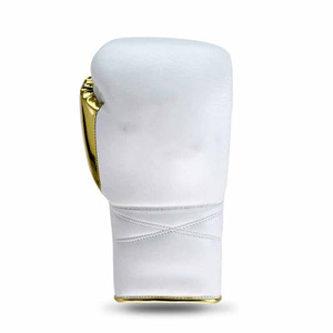Gants de boxe professionnels personnalisés pour adultes en cuir/imitation cuir avec lacets et caractéristiques en silicone, logo personnalisé, emballage personnalisé, modèle - Product Image 4